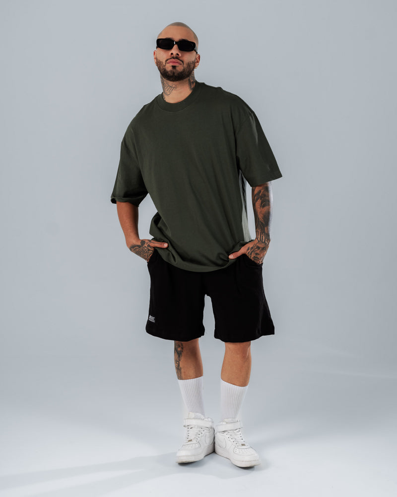Camiseta Oversize Básica de Hombre Verde