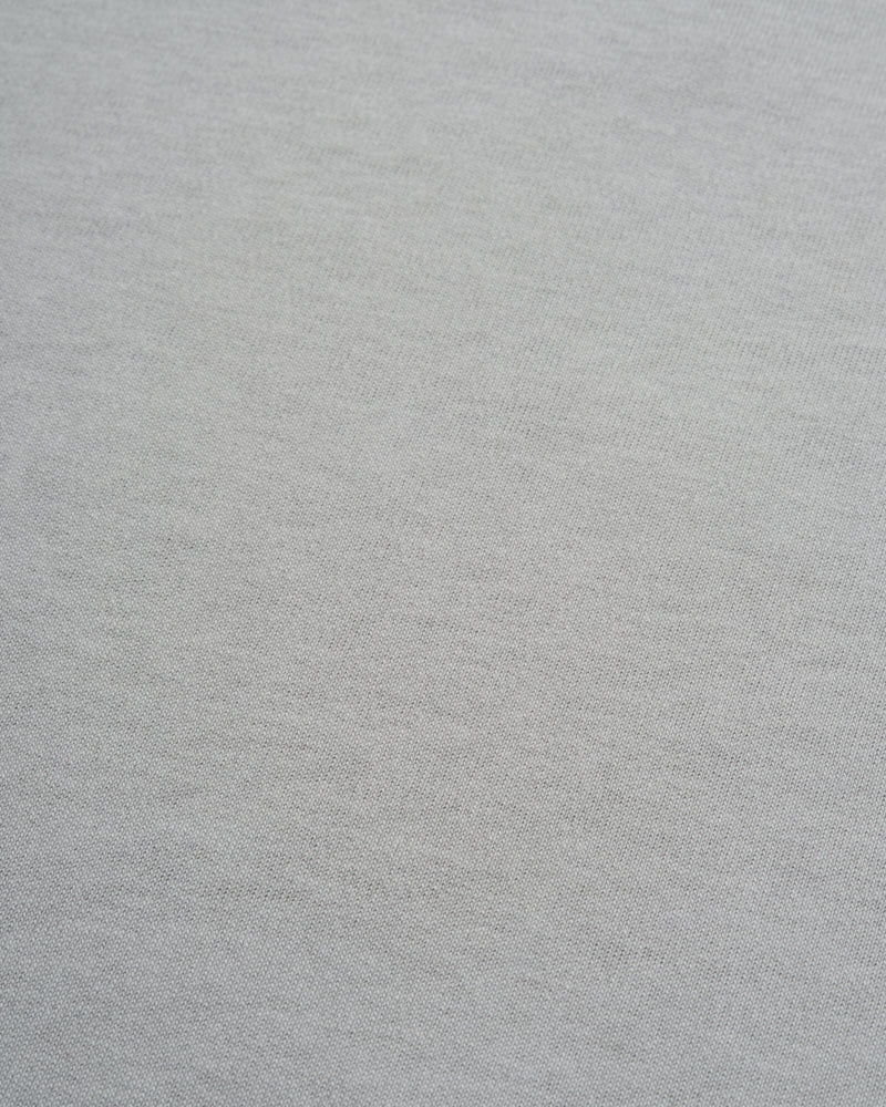 Camiseta Básica de Corte Relajado Gris Cemento
